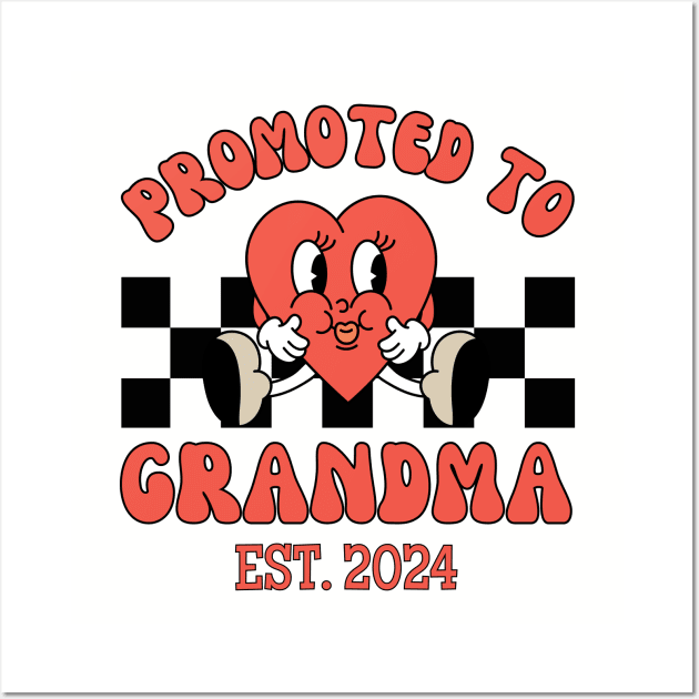 Grandma Est 2024, New Grandmother, Grandma Reveal Wall Art by WaBastian